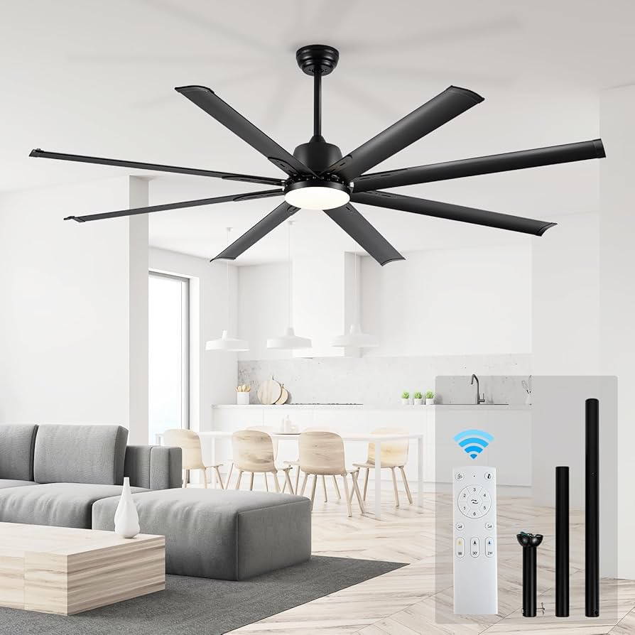 【新品未開封】CONNECTED OVER THE DIMENSION Amazon.com: 72 lnch lndustrial Celing Fan with Light and